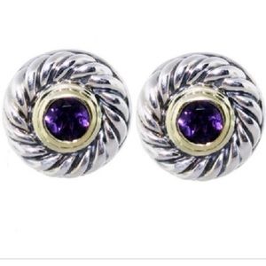 David Yurman Earrings Amethyst